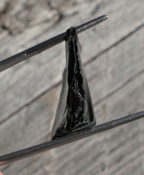 Surový obsidián stříbrný V2579 — foto 2