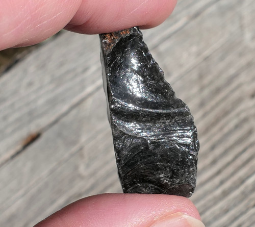 Surový obsidián stříbrný V2586 — foto 3