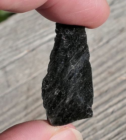 Surový obsidián stříbrný V2586 — foto 4