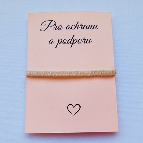 Dětský ochranný amulet - krémový — foto 3