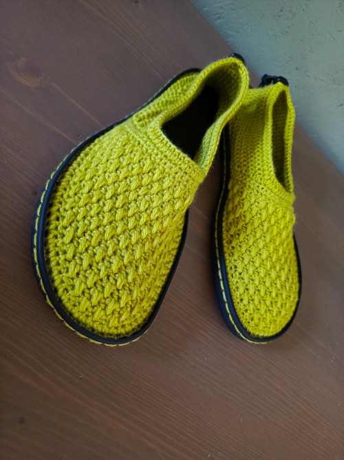 Háčkovaná barefoot elegance "limetková" — foto 4
