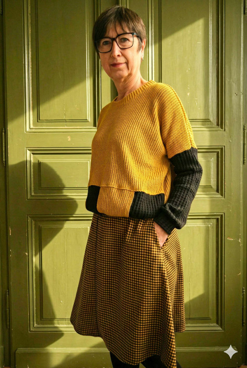 Áčková sukně KOSTIČKA — foto 3