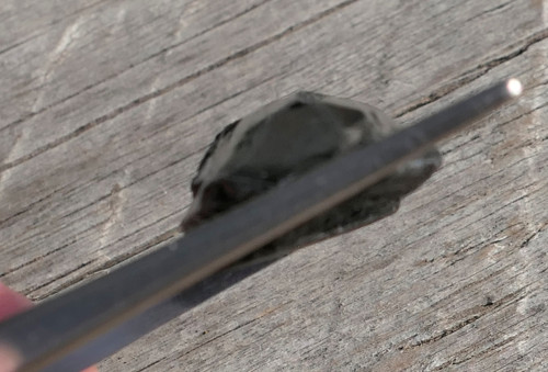 Surový obsidián stříbrný V2612 — foto 3
