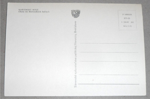 ČB čistá POHLEDNICE • Martinské hole — foto 2