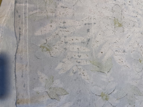 Bavlněné tričko ecoprint — foto 4