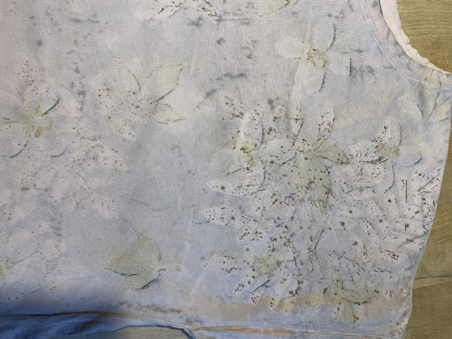 Bavlněné tričko ecoprint — foto 5