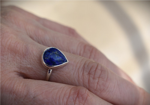 Prsten lapis lazuli — foto 5