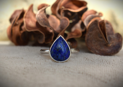 Prsten lapis lazuli — foto 3