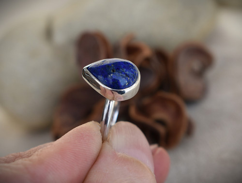 Prsten lapis lazuli — foto 4