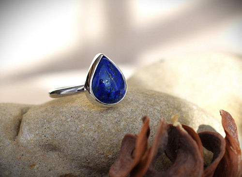 Prsten lapis lazuli — foto 2
