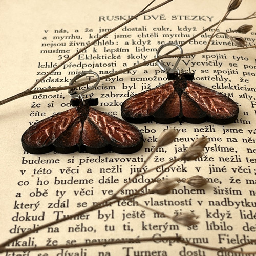 Náušnice Můrky Mrtvá a živá — foto 4