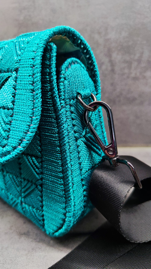 Smaragdová crossbody kabelka — foto 3