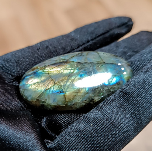 Labradorit, ID 5542, 48x28 mm - výprodej — foto 5