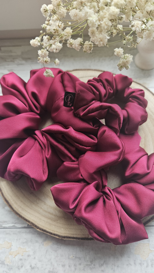 Scrunchie vínová barva S — foto 2