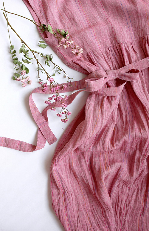 RUTH Ista Magenta - šaty len — foto 6