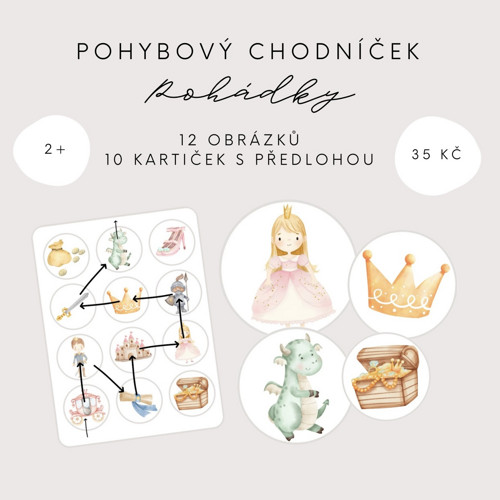 Pohybový chodníček - pohádky (PDF - tisk) — foto 2