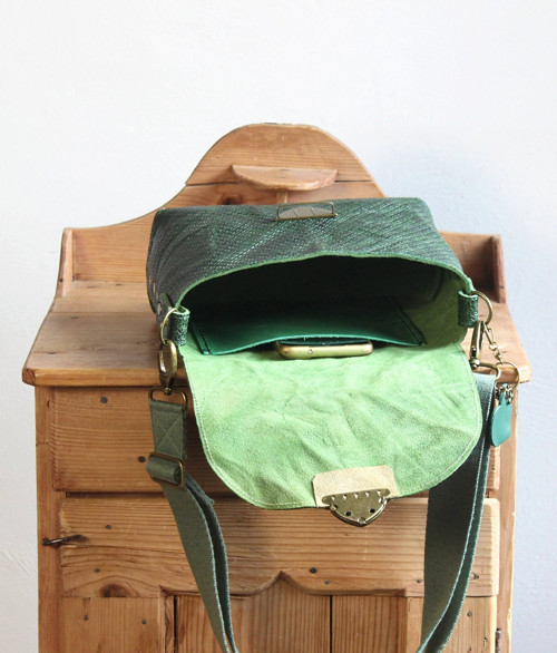 Kožená kabelka *Pine-green* — foto 4