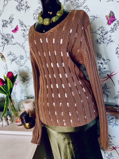 Svetřík přízový olivka — foto 2