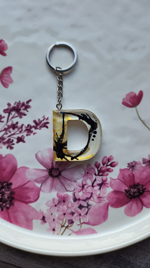 Letter "D" Gold Black Art — foto 2