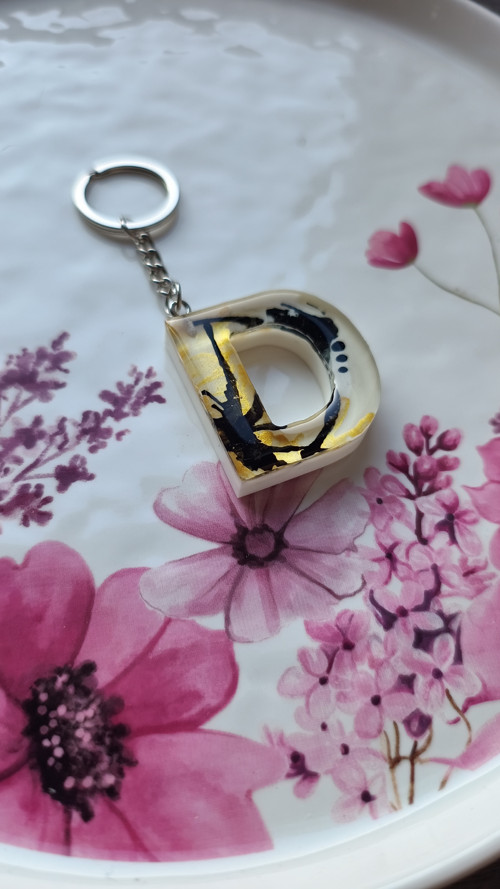 Letter "D" Gold Black Art — foto 3