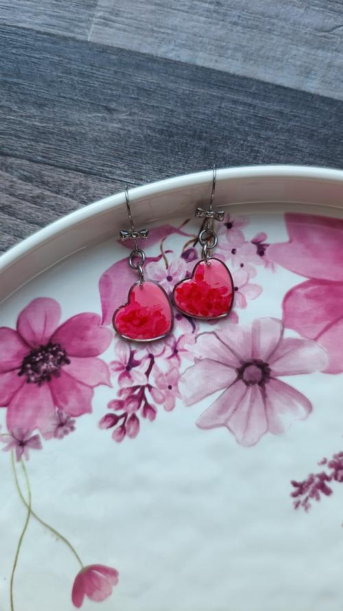 Náušnice - Pink Art — foto 2