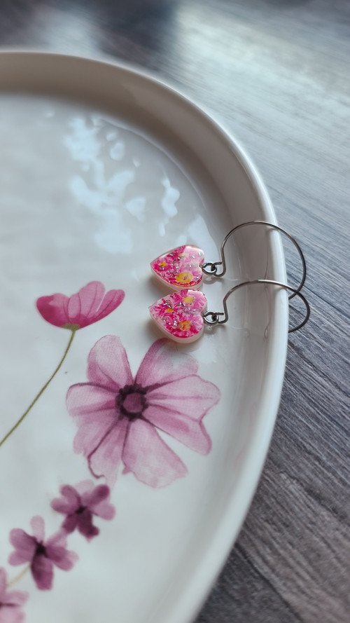 Náušnice - Heart Flower Art — foto 5