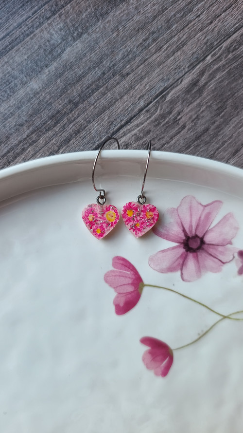 Náušnice - Heart Flower Art — foto 4