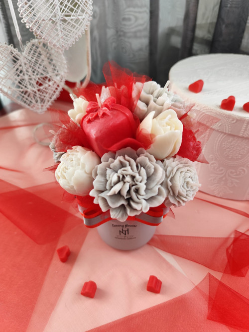 Luxury Flower Bouquet NH Red — foto 4