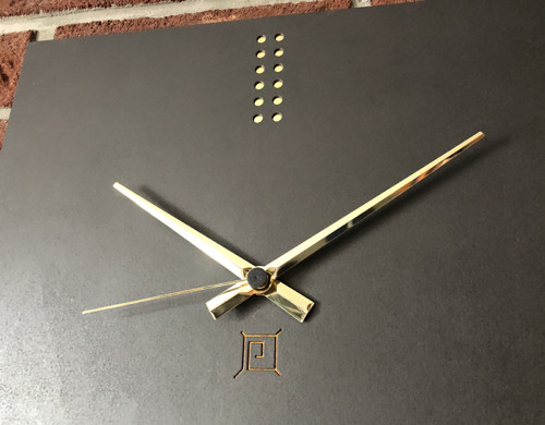 Nástěnné hodiny 3030 Ocel/Gold/ANTRACIT — foto 4