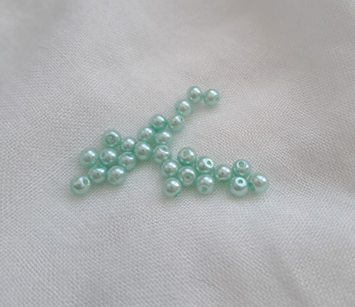Voskové perle mint 3 mm — foto 2