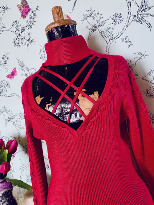 Šaty chic red — foto 3