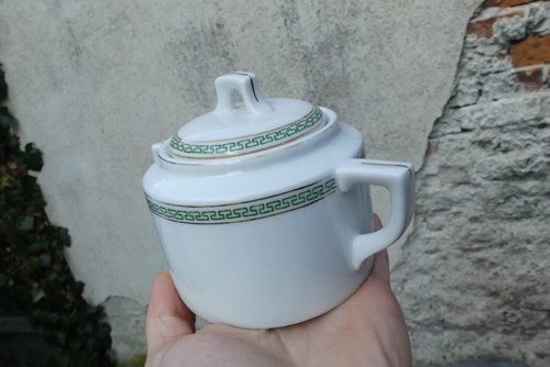 Zelené doteky...porcelánová cukřenka — foto 4