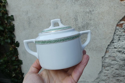 Zelené doteky...porcelánová cukřenka — foto 2