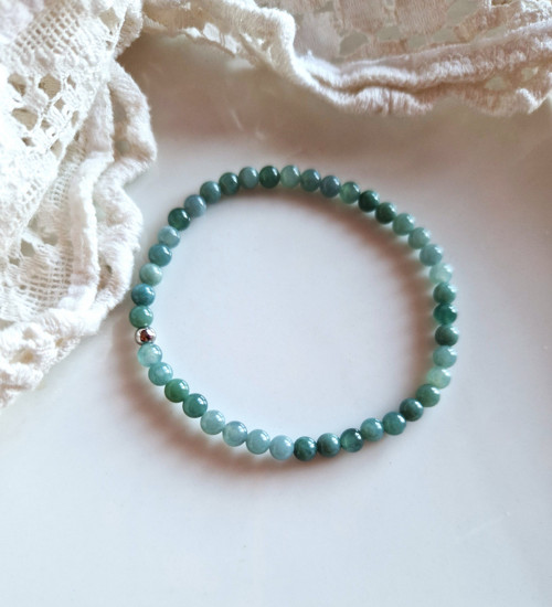 Guatemalský jadeit*náramek 0,45 cm — foto 6