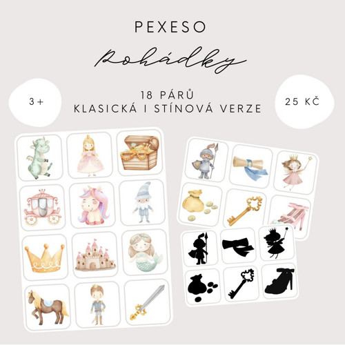 Pexeso - pohádky (PDF - tisk) — foto 2