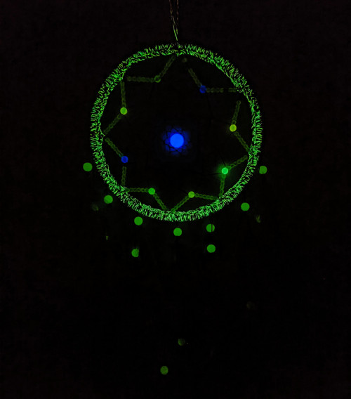 Lapač snů - Ø16 cm - multicolor NEON — foto 4