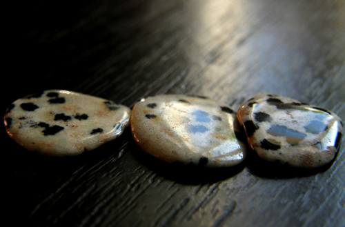 Jaspis dalmatin - tromlované kousky - sada — foto 3