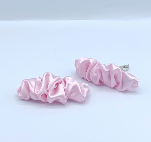 Spona do vlasů scrunchie růžová — foto 2