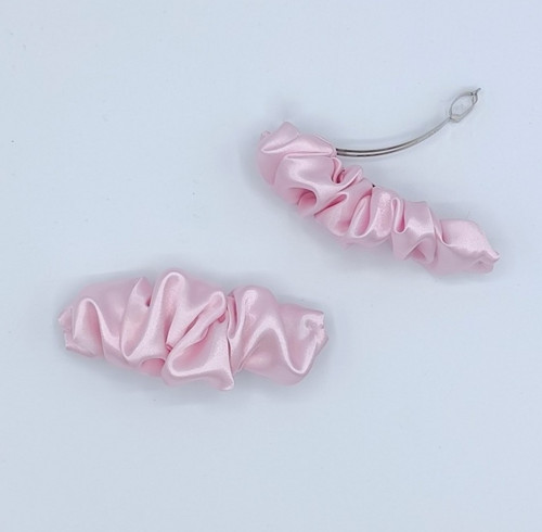 Spona do vlasů scrunchie růžová — foto 3