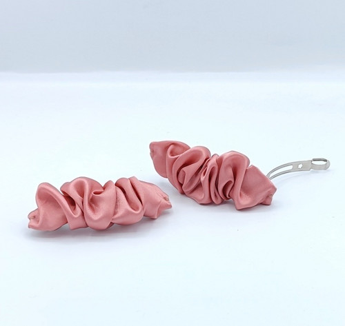Spona do vlasů scrunchie starorůžová — foto 2