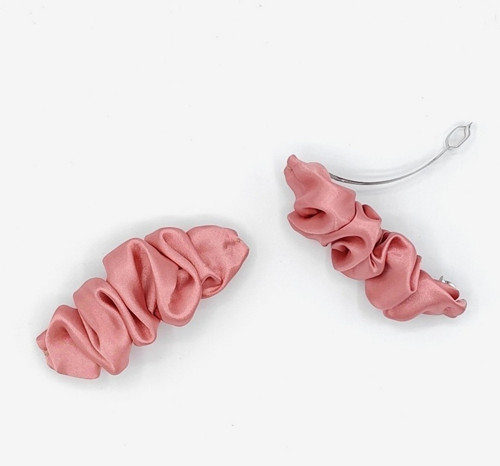 Spona do vlasů scrunchie starorůžová — foto 3