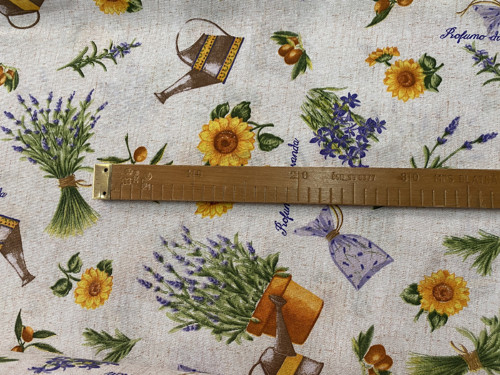 Dekoračka - levandule a slunečnice - šíře 140cm — foto 2