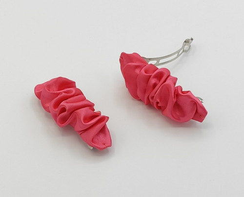 Spona do vlasů scrunchie pink 8 cm — foto 2