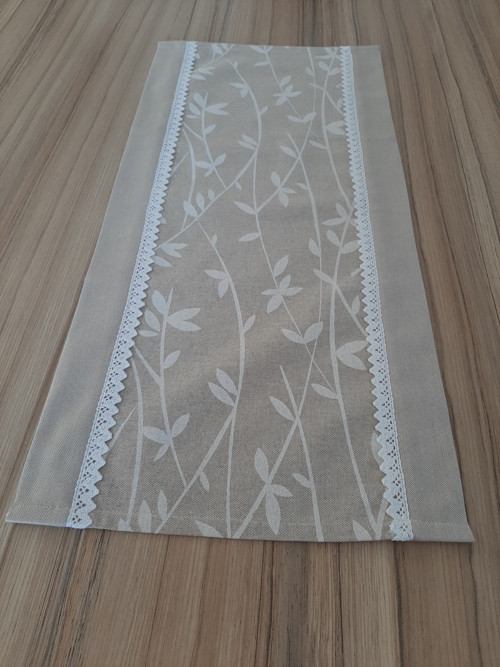 Středový ubrus-režný-lístky — foto 2
