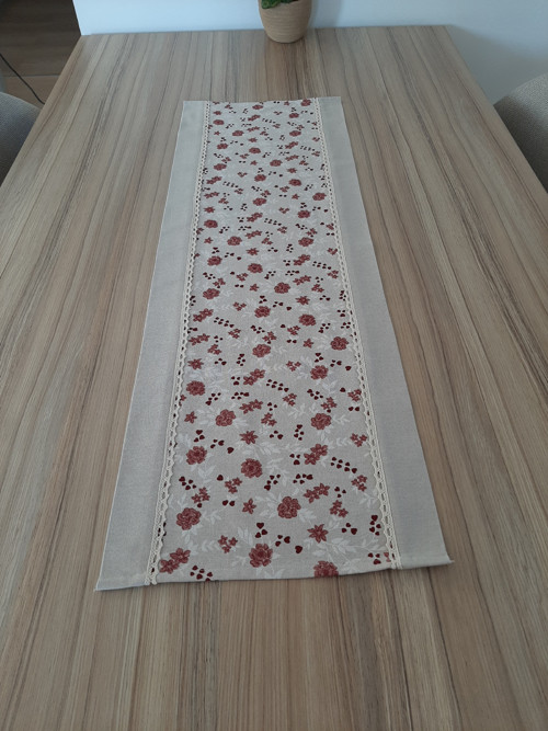 Středový ubrus-režný-růžičky — foto 6