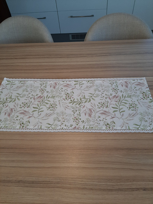 Středový ubrus-režný-listy — foto 3