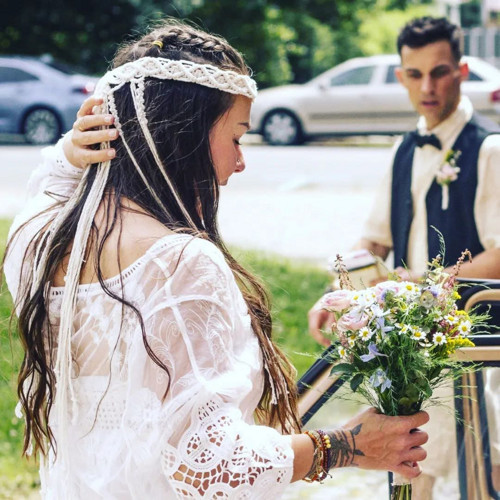 Boho čelenka do vlasů (nejen) svatební — foto 3
