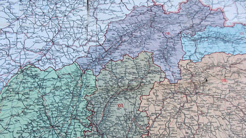 Mapa Slovenska a Podkarpat. Rusi — foto 2