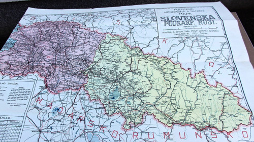 Mapa Slovenska a Podkarpat. Rusi — foto 4