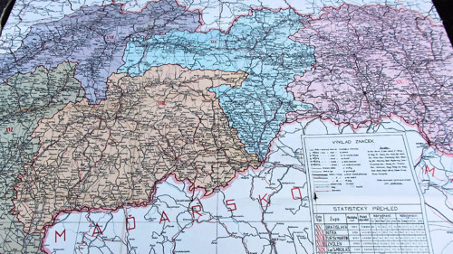 Mapa Slovenska a Podkarpat. Rusi — foto 3